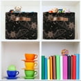 thumbnail image 6 of Storage Basket Halloween Bats Foldable Canvas Laundry Baskets Bin Waterproof Inner Layer with Sturdy Handles for Toy Nursery Blanket Clothes 2 Pack, 6 of 7
