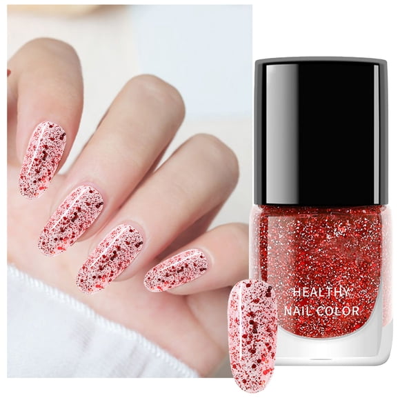 Women Fashion Red Pomegranate Series Oily Manicure Oil No Baking Long Lasting Non Peelable 16 Color Nail Polish 6ml