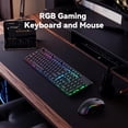 thumbnail image 3 of S107KS Wireless Gaming Keyboard and Mouse, RGB Backlit, 3 Mode (Wired/2.4G/BT), Up to 10,000 DPI Gaming Mouse with Software, Ultra Lightweight 65g, 25 Key Anti-Ghosting Keyboard for PC, 3 of 4