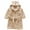 DD155-Brown, variant on Girls Fleece Hooded Robes, Warm Printed Bath Robe For Kids Soft Fuzzy Bathrobe For Gifts Fall Winter Toddler Pajamas Sleepwear (Yellow,7-8 Years)