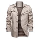 thumbnail image 4 of Chaqueta cortavientos con cremallera para hombre, informal, de color sólido, para otoño e invierno Pompotops  oipoqjl11131, 4 of 5