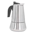 thumbnail image 4 of Cafetera de cocina de goteo de gran capacidad de acero inoxidable Moka Pot para el hogar 4 tazas 400 ml, 4 of 14
