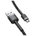 thumbnail image 2 of Cable de Carga Rápida REFORZADO Baseus Cafule Micro 2 metros Negro y rojo, 2 of 4