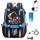 thumbnail image 2 of Mochila Anime Attack on Titan Para Mujeres De Estudiante Bolsa De Viaje Escolar Ordenador Portátil Para Hombres (Interfaz USB E Auricular), 2 of 4