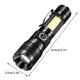 thumbnail image 3 of Xihbxyly Artículos para Mujeres Por Menos de 10 Dólares. Linterna Led Alta Potencia 12000 Lúmenes, Linterna Superbrillante, Recargable, con Zoom, para Emergencias, Exteriores, Hogar, Acampada, Sender, 3 of 7