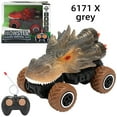thumbnail image 5 of ​Dinosaur RC Car Toy - 4-Channel Remote Control w/ 2.4GHz, Shockproof Wheels, Simulated Dino Design - Ages 3+ Gift Gray, 5 of 7