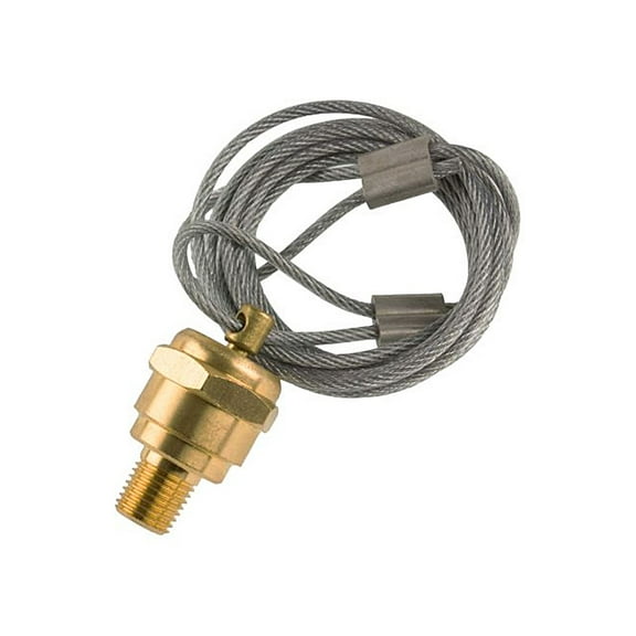 Heavy Duty Drain Valve w/ 5’ Pull Cable - Air Brake reservoir Drain Valve Replaces 12105, Velvac 032082, 032160, Tectran 111160, 14358, Haldex 12105, 32082,  S8884