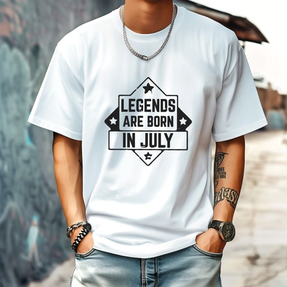 Men's T Shirt Round Neck Patterned Tee Summer New Sports Shirt Vintage Style Gift for Friends XS