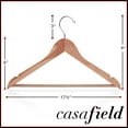thumbnail image 5 of Casafield 40 Red Cedar Wooden Suit Hangers with Non-Slip Pant Bar and Swivel Hook, 5 of 7