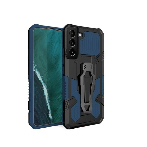 Allytech Galaxy S24 Case Stand, Military Grade Protection Compatible with Magnetic Car Mount Anti-slip Back Bucket Shockproof Case for Samsung Galaxy S24 - Blue
