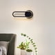 thumbnail image 5 of Matsuzay Lámpara de pared de fondo de estilo moderno con luz montada en la pared, decoración de cabecera de paso, hogar, sala de estar, Iluminación y accesorios Tipo 2 Luz blanca, 5 of 6