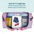 thumbnail image 4 of Wildkin Kids Weekender Duffel Bag for Boys and Girls, 22 Inch (Lilac), 4 of 8