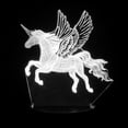 thumbnail image 5 of 3D Illusion Lamp Flying Unicorn Night Light Touch Table Desk 7 Color Changing LED Figure Decoration Kids Holiday Gift, 5 of 6