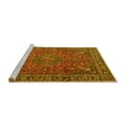 thumbnail image 2 of Ahgly Company Machine Washable Indoor Square Persian Yellow Traditional Area Rugs, 5' Square, 2 of 4