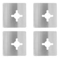 thumbnail image 3 of 4pcs Stainless Steel Door Lock Reinforcement Plate Door Lock Repair Plate, 3 of 9