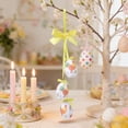 thumbnail image 5 of AURIGATE Easter Egg Hanging Ornaments, Colorful Patterned Eggs with Satin Ribbons, Spring Easter Tree & Party Decor Accents, 5 of 6