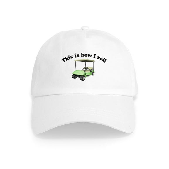 CafePress - This Is How I Roll Cap - Adjustable 100% Brushed Unisex Casual Cotton Baseball Cap, Beige, 1