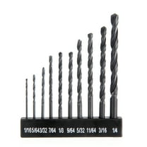 Hyper Tough 10-Piece Hss Material Black Oxide Drill Bits Set AU00052N, New Condition