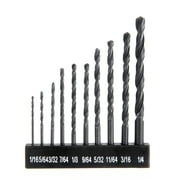 Hyper Tough 10-Piece Hss Material Black Oxide Drill Bits Set AU00052N