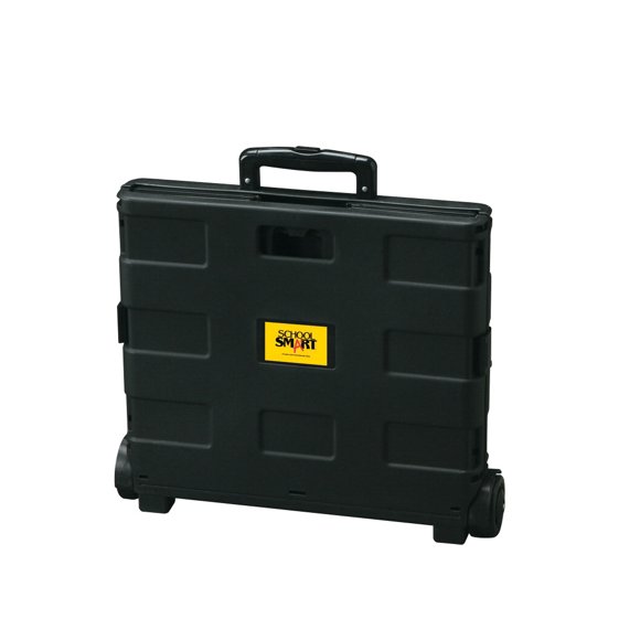 School Smart Legal Size Folding File Cart with 24 in Handle, 12-3/8 in H X 16-1/4 in W X 13 in D