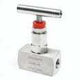 thumbnail image 3 of Stainless Steel Two Ports Straight Needle Valve 6000PSI 1/4" NPT Thread, 3 of 16