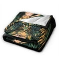 thumbnail image 2 of DouZhe Ultra-Soft Micro Fleece Lightweight Flannel Bed Blanket, Guardian Angel Print Cozy Warm Throw Blankets, 50"x40", 2 of 7