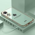 thumbnail image 3 of Funda de lujo con cordón de hoja de arce Honor50 para Huawei Honor 50 Nova 9 Se, funda de silicona chapada Honor50, 3 of 4