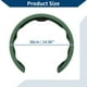 thumbnail image 4 of Funda para volante de cuero artificial PU, protector de volante de automóvil ABS, verde oscuro, 4 of 6