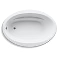 thumbnail image 4 of Kohler K-1163 Sunward Collection 60" Drop In Soaking Bath Tub - Off White, 4 of 6