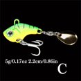 thumbnail image 2 of BIQIANWO 1pc Rotating Metal VIB Vibration Bait, Spinner Spoon Fishing Lures Jigs Trout Winter Fishing Hard Baits Tackle Pesca, 2 of 10