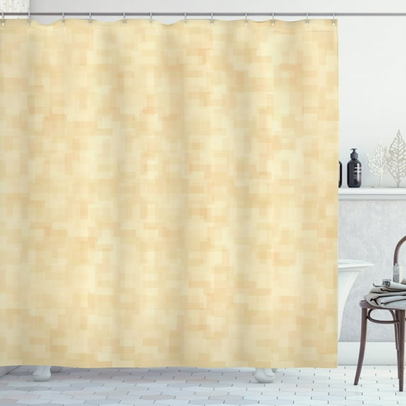 Ambesonne Ivory Shower Curtain, Blurry Abstract Art, 69"Wx84"L, Cream