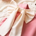 thumbnail image 6 of ITSAME Dress for Girls, Sleeveless Cute Bow Round Neck Kids Fashion Ruffled Princess Dress Pink 6-7T, 6 of 9