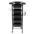 thumbnail image 1 of Cartero De Estante De Almacenamiento De 6 Niveles Con Ruedas, Almacenamiento De Salón De Belleza De Ruedas De PVC, Altura De Nivel De Nivel De Nivel De Ajuste De Carro De, 1 of 7