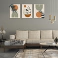 thumbnail image 6 of Boho Minimalist Wall Art Set of 3 Framed Canvas Wall Art, Boho Wall Decor Mid-Century Modern Wall Art, Bohemian Style - Ideal for Living Room, Bedroom, Bathroom, and Office (12"x16"), 6 of 6