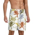 thumbnail image 2 of Pofeuu Cartoon Monkey Print Men's Soft Woven Elastic Waistband Sleep Pajama Short-Small, 2 of 6
