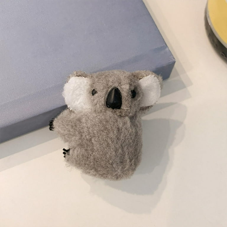 Koala Bear Plush Hairpin Clip Cute Animals Cosplay Hair Accessories Gray 