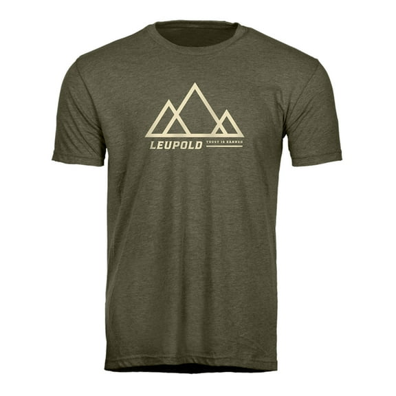 LEUPOLD Adult Male Trust Is Earned Tee M Military Green Shirt (184170)