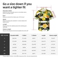 thumbnail image 6 of Lsque Orange and Lemon pattern Hawaiian Shirt for Men, Unisex Summer Beach Casual Short Sleeve Button Down Shirts-3X-Large, 6 of 9