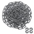 thumbnail image 1 of Uxcell 25 Feet Plastic Chain Link Safety Barrier Chain 1x2" Buckle Silver Tone, 1 of 6