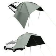 VEVOR Vehicle Awning, Large 10' x 7' Shade Coverage Car Side Awning, PU2000mm UV50+ Car Awning with Extended Side Canopies and Portable Storage Bag, Suitable for Truck, SUV, Van, Campers