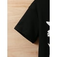 thumbnail image 5 of 10Y Big Boys Clothes 10Y Boys 2PCS Summer Outfits Set Letter Print Big Boys Short Sleeve Top Shorts Set Black, 5 of 7