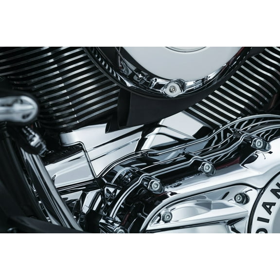 Kuryakyn 5737 Motorcycle Accent Accessory: Cylinder Base Cover for 2014-19 Indian Motorcycles, Chrome