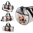 thumbnail image 3 of Fragmented Flowers Basketball Bag that Doubles as a Carry on and Travel Tote with Shoe Bag and Interior Zipper Pocket, Size 17.7 Inches, Large Capacity, 3 of 6