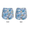 thumbnail image 6 of Uemuo Cute Chickens and Flowers Pattern Women's Athletic Shorts High Waisted Running Shorts with Liner Pockets Gym Elastic Workout Shorts-XX-Large, 6 of 9