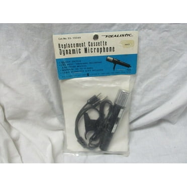 Vintage realistic replacement cassette dynamic microphone