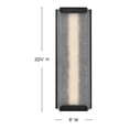 thumbnail image 6 of 28975BK Hinkley Lighting Zayde - 11W LED Outdoor Large Wall Mount Lantern-22.25 Inch Tall and 8 Inch Wide-Black Finish, 6 of 7