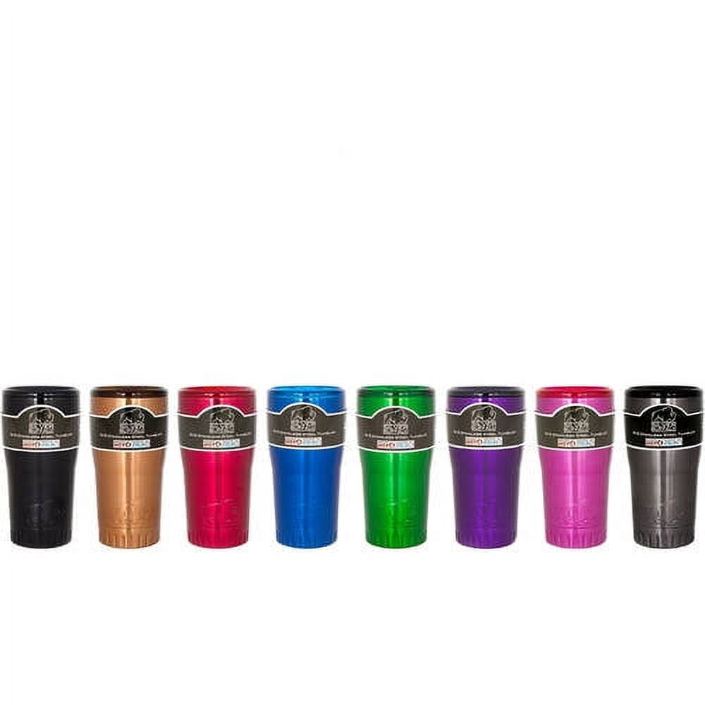 Silver Buffalo Stainless Steel Insulated Tumbler, 20 oz., Matte Silver