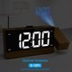 thumbnail image 2 of Reloj despertador con proyección de radio LED, despertador digital, temporizador de apagado automático ajustable (enchufe de la UE de 100 a 240 V), 2 of 10