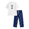 thumbnail image 1 of Tottenham Hotspur FC Mens Crest Short-Sleeved Long Pyjama Set, 1 of 4