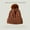 brown, variant on Chen Yuming New Winter Twist Knitting Hat For Women Fur Pompom Thick Plush Cap Beanie Solid Color Ladies Warm Ski Snow Skullies Beanies